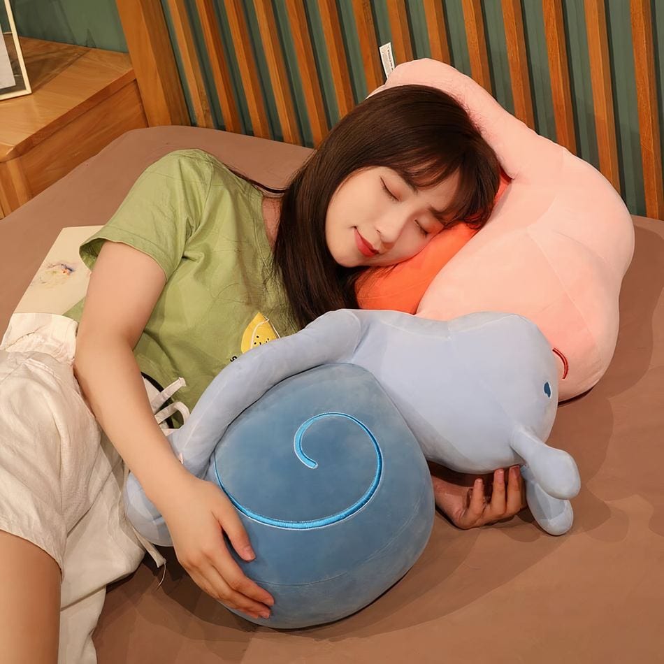 La Peluche Peluche escargot bleu