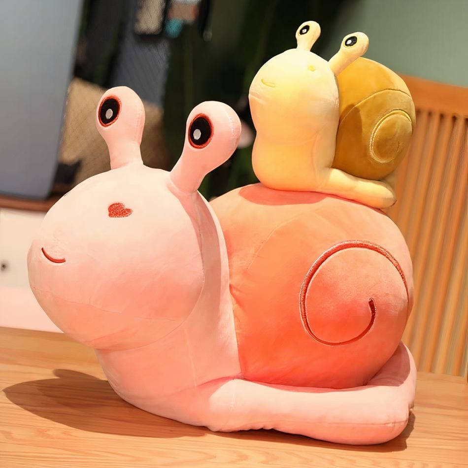 La Peluche Peluche escargot rose