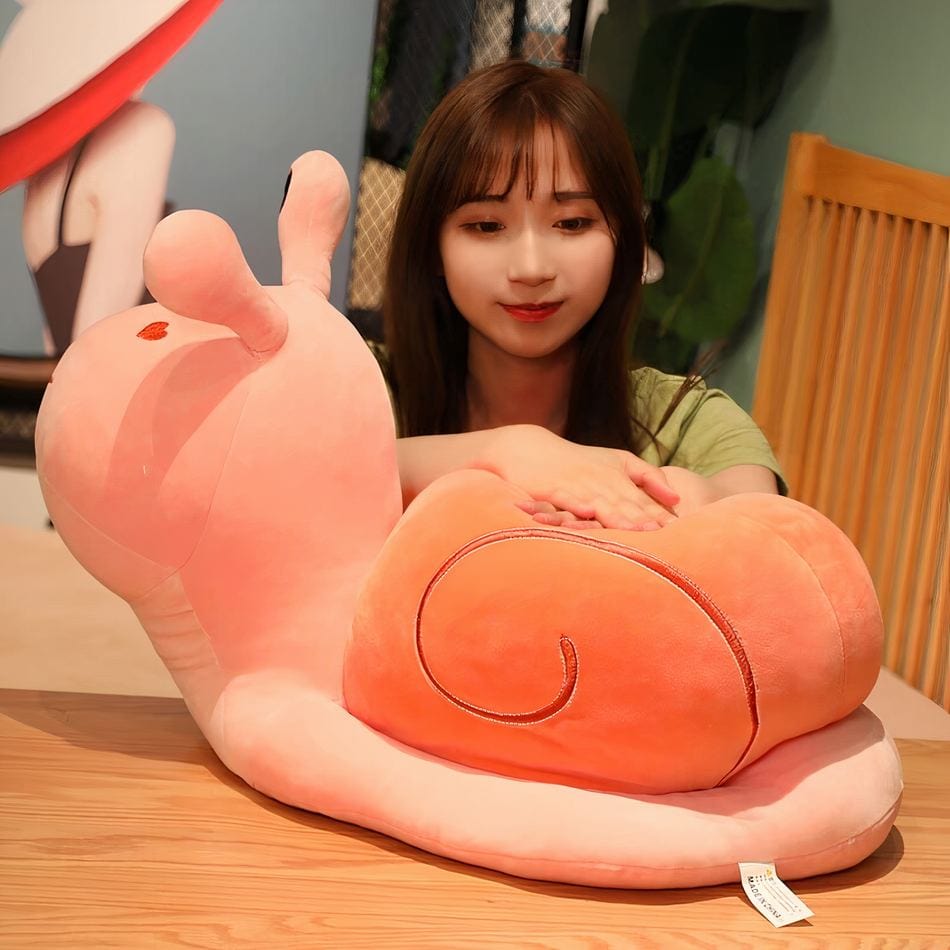 La Peluche Peluche escargot rose