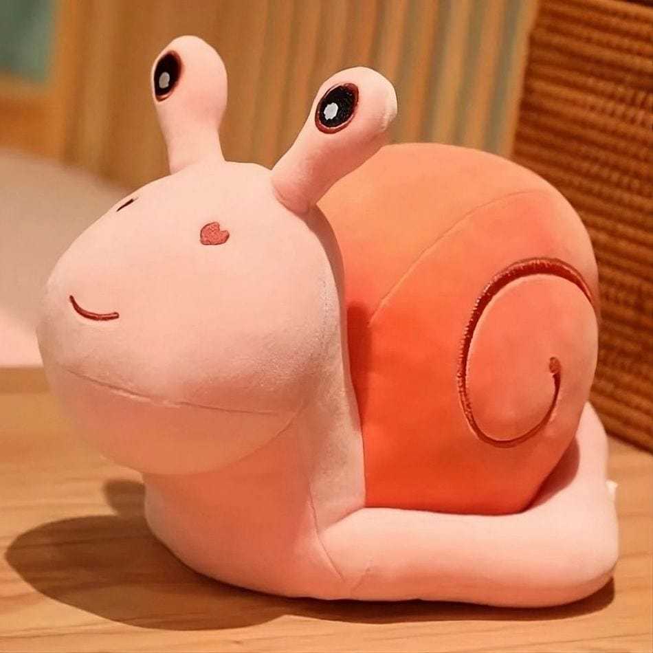 La Peluche Peluche escargot rose