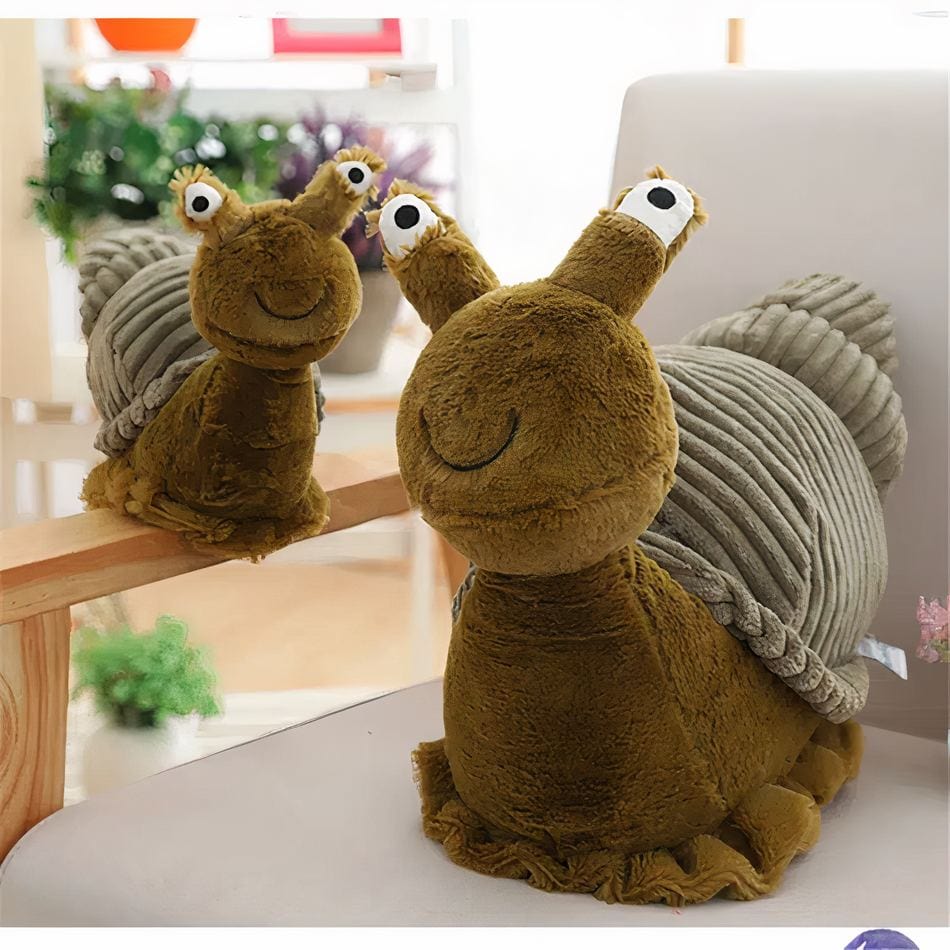 La Peluche Peluche escargot vert
