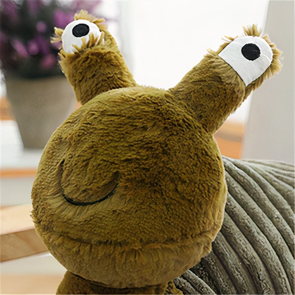 La Peluche Peluche escargot vert