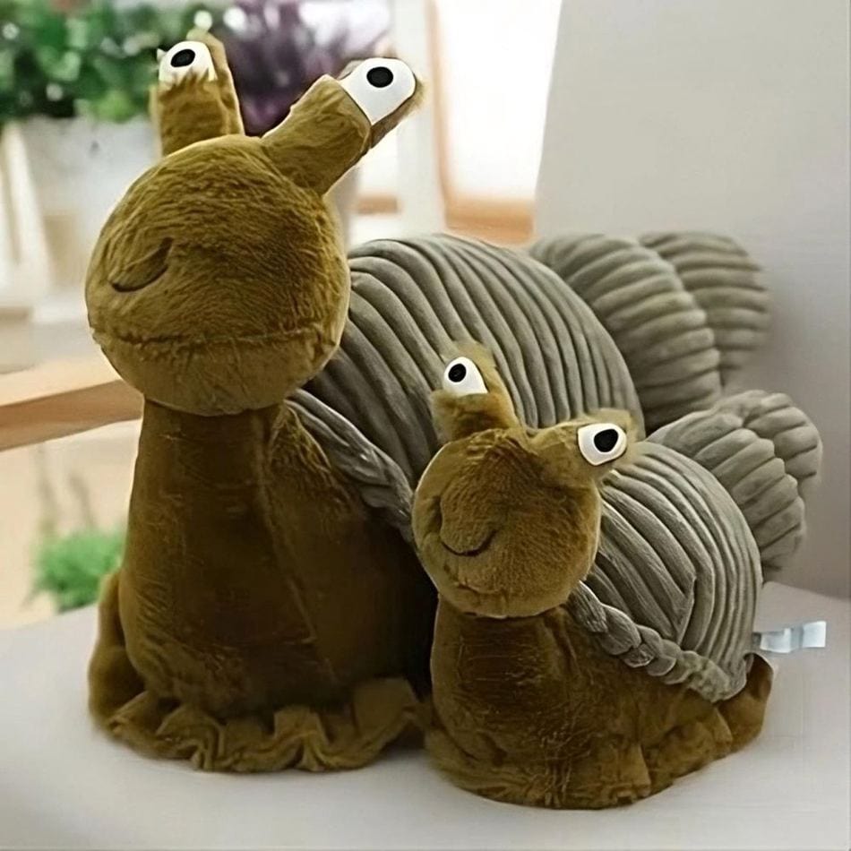 La Peluche Peluche escargot vert