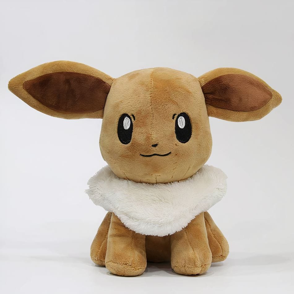 La Peluche Peluche Evoli déguisée en Pikachu jaune
