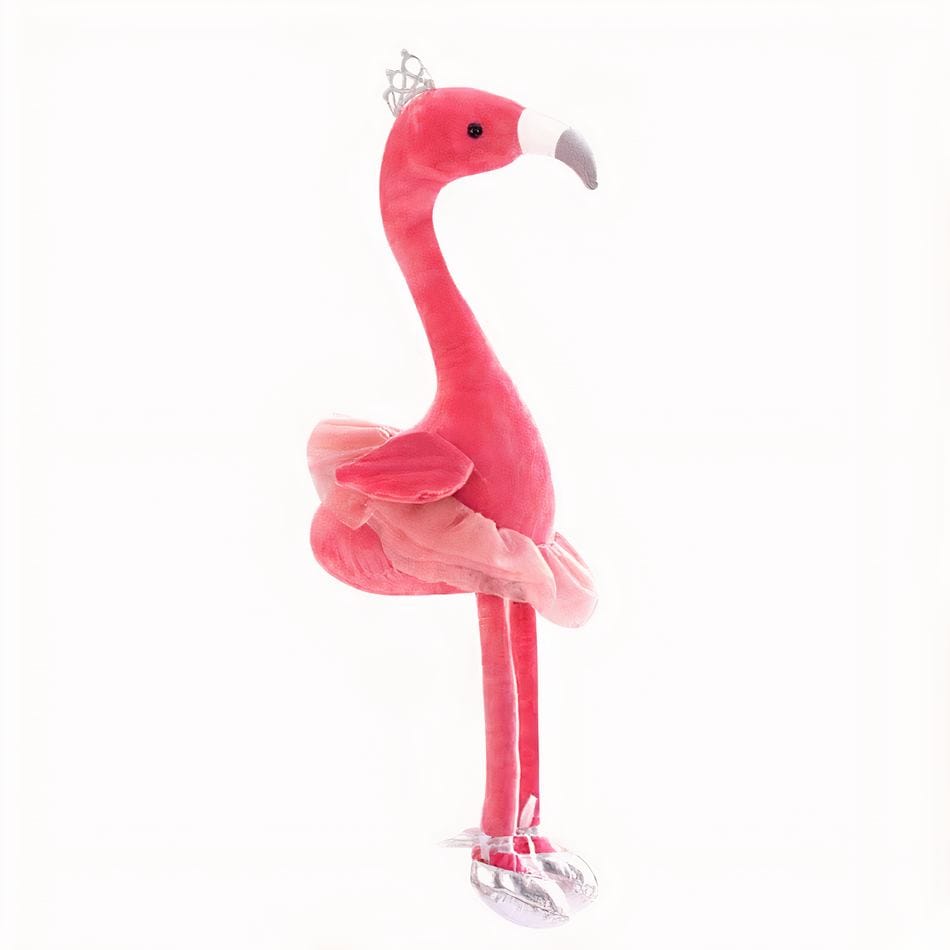 La Peluche Peluche flamant rose princesse