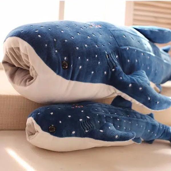 La Peluche Peluche géante baleine bleue