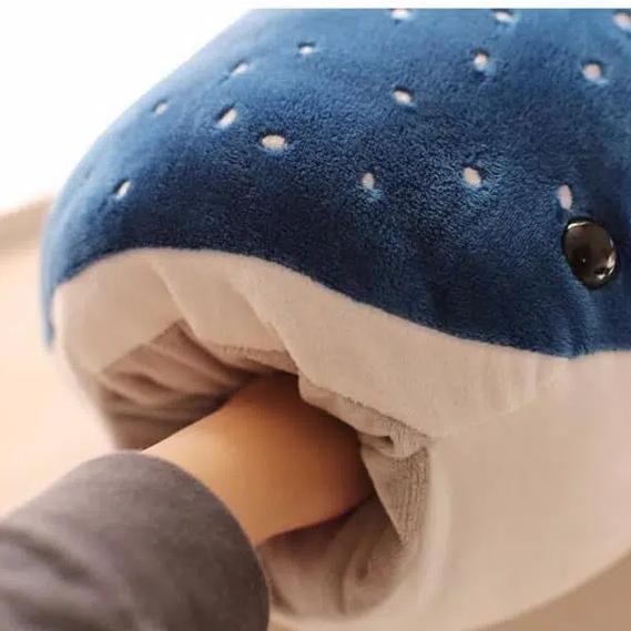 La Peluche Peluche géante baleine bleue