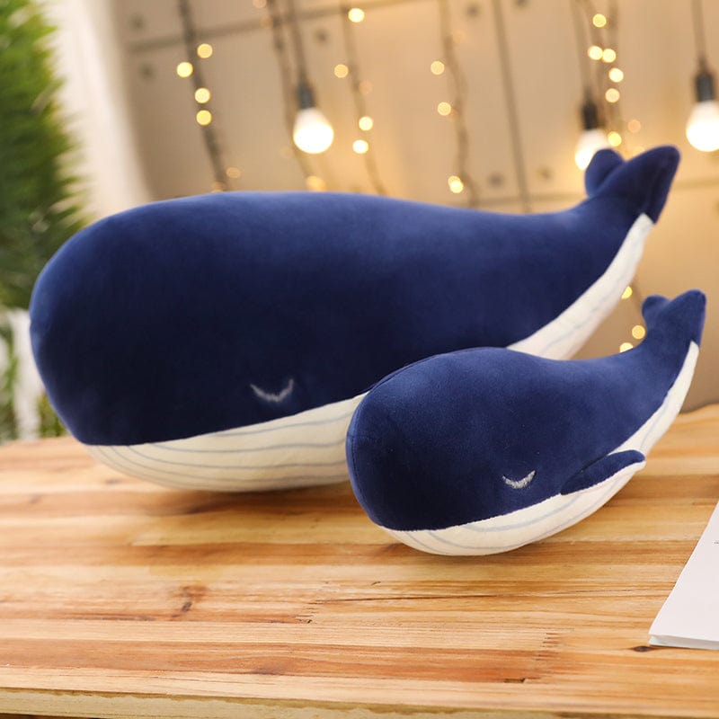 La Peluche Peluche géante baleine bleue marine