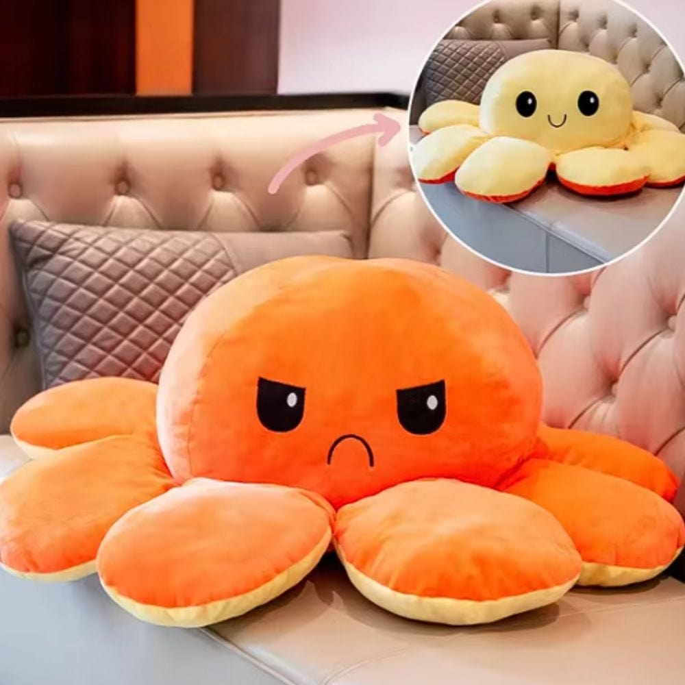 La Peluche Peluche géante pieuvre réversible