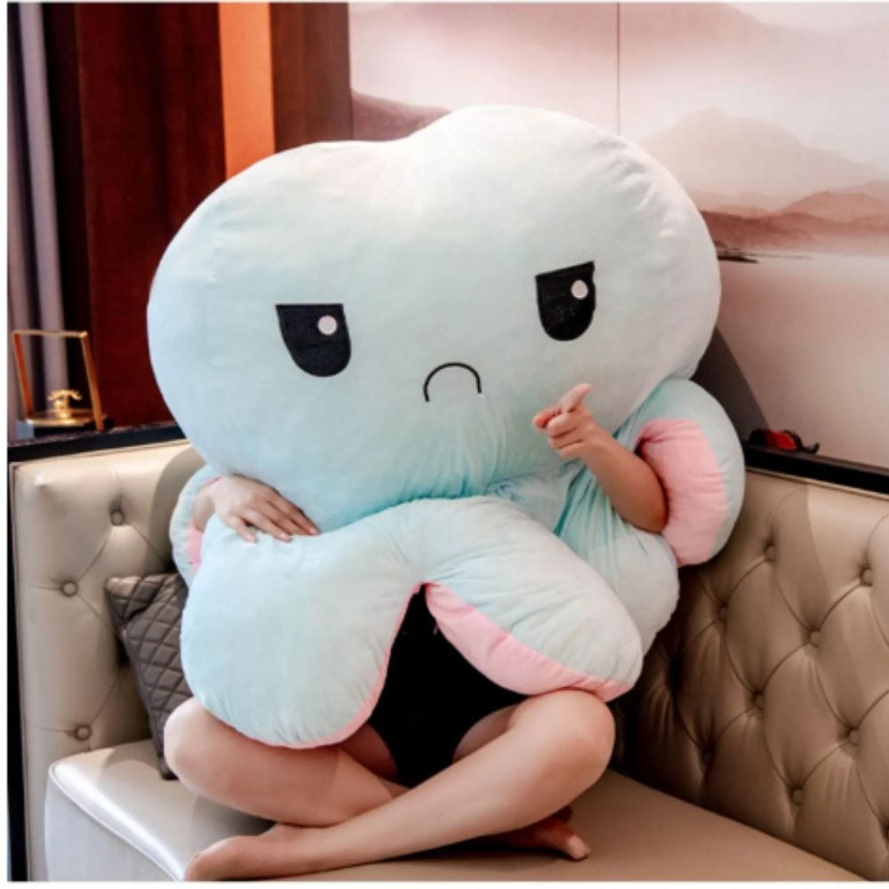 La Peluche Peluche géante pieuvre réversible