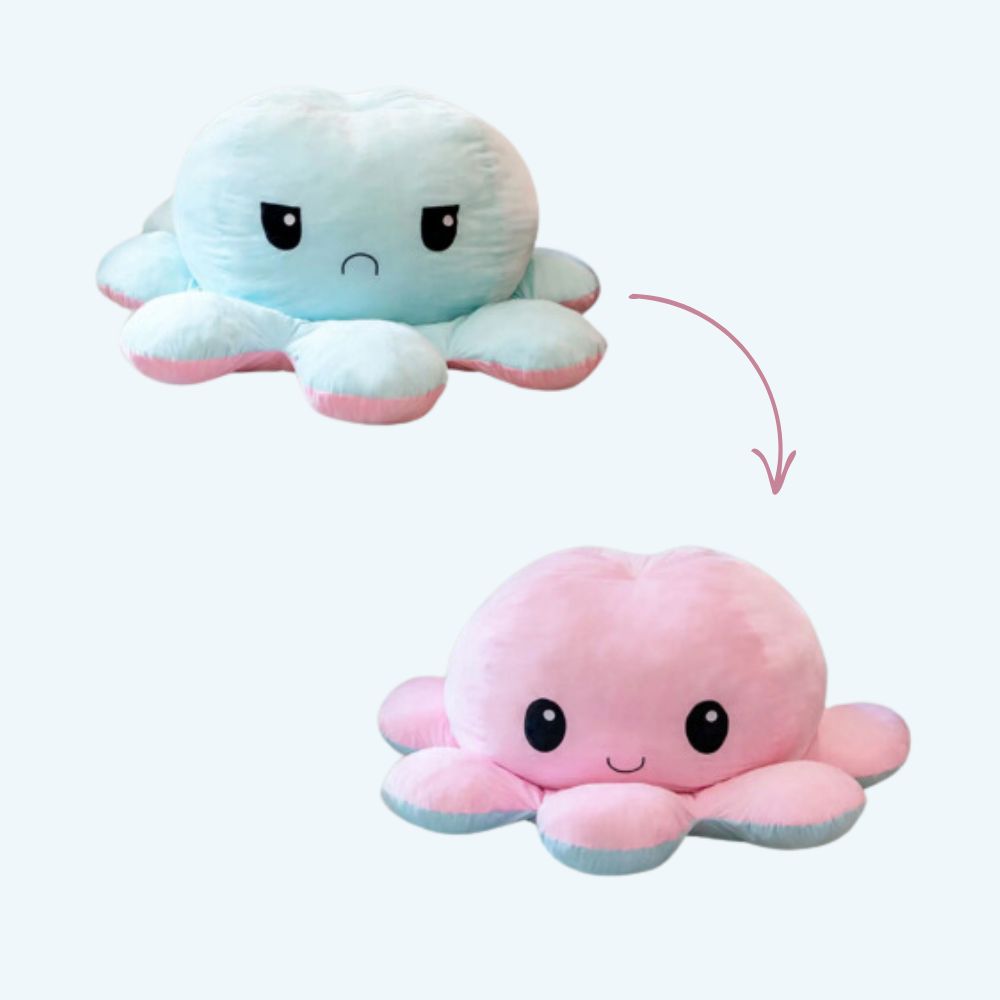 La Peluche Peluche géante pieuvre réversible