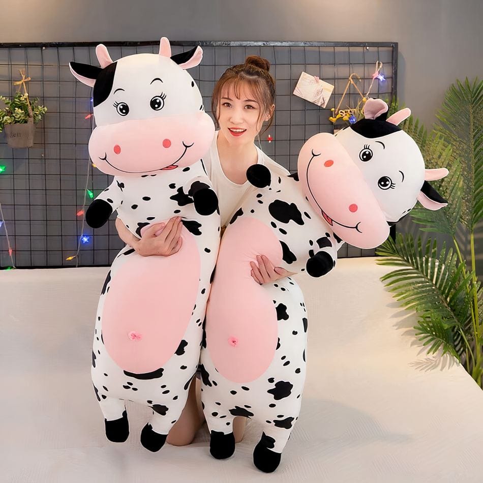 La Peluche Peluche géante vache mouchetée