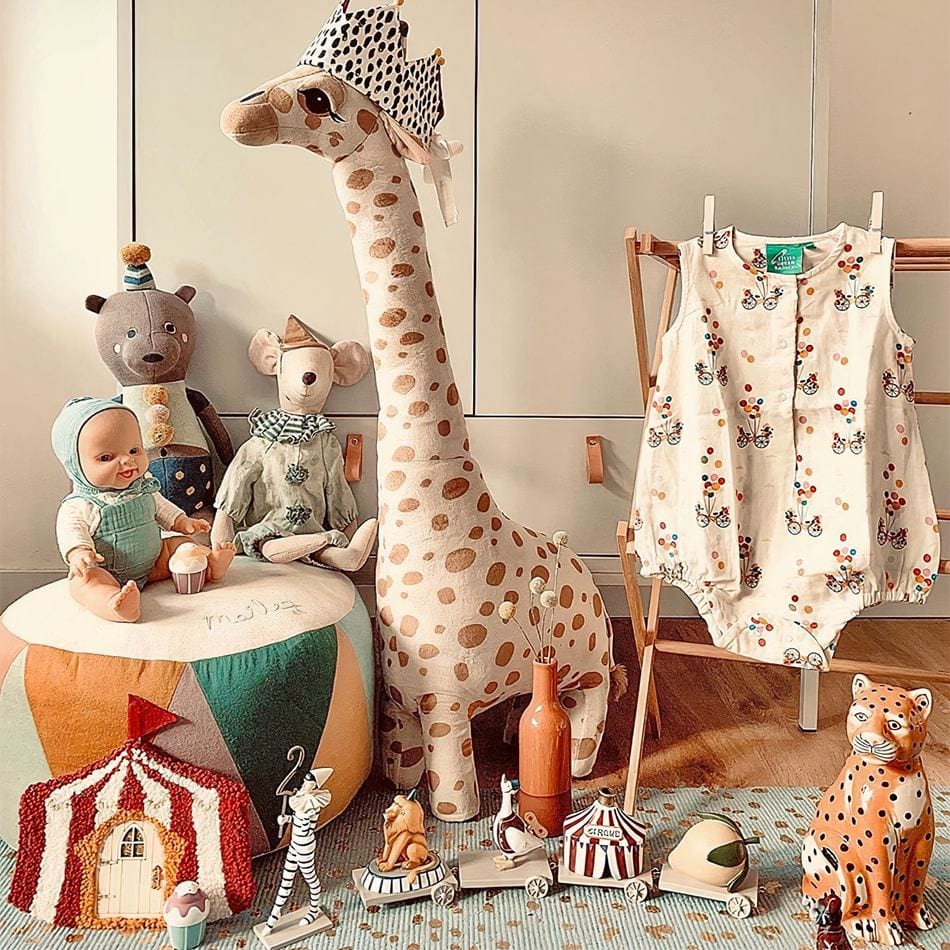 La Peluche Peluche girafe soyeuse