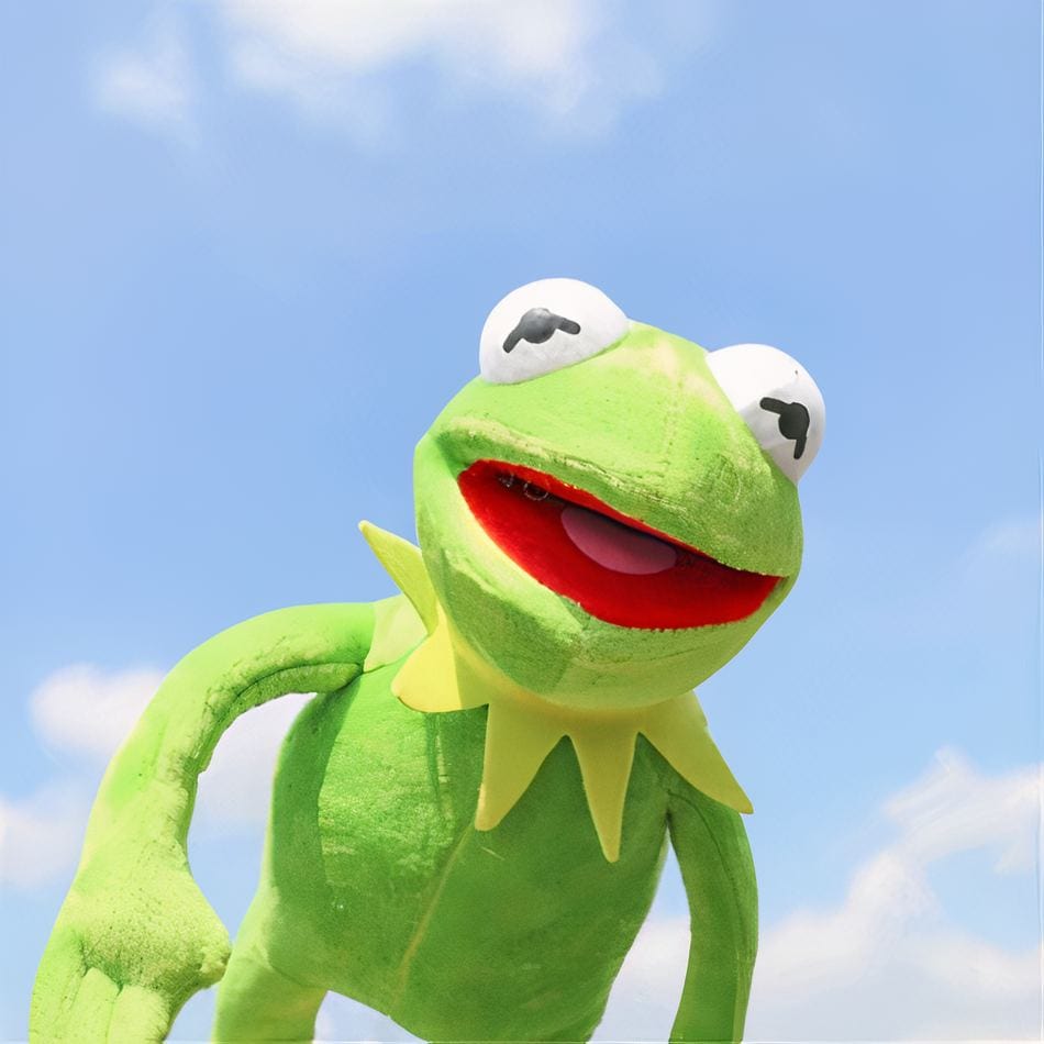 La Peluche Peluche grenouille Kermit