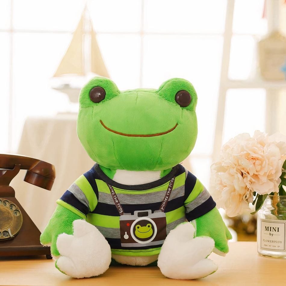 La Peluche Peluche grenouille photographe