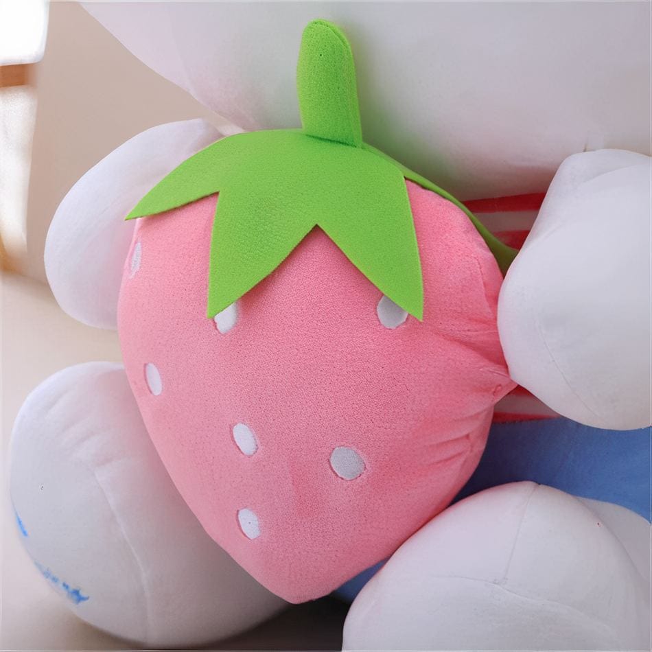 La Peluche Peluche Hello Kitty avec une fraise