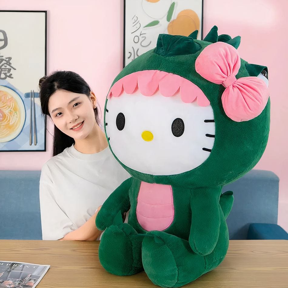 La Peluche Peluche Hello Kitty en dinosaure