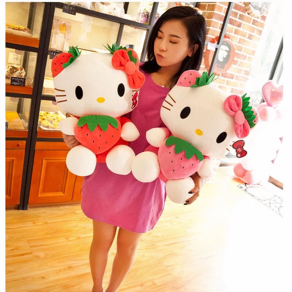 La Peluche Peluche Hello Kitty Kawaii fraise