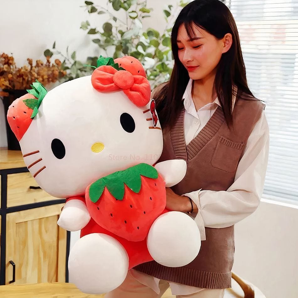 La Peluche Peluche Hello Kitty Kawaii fraise
