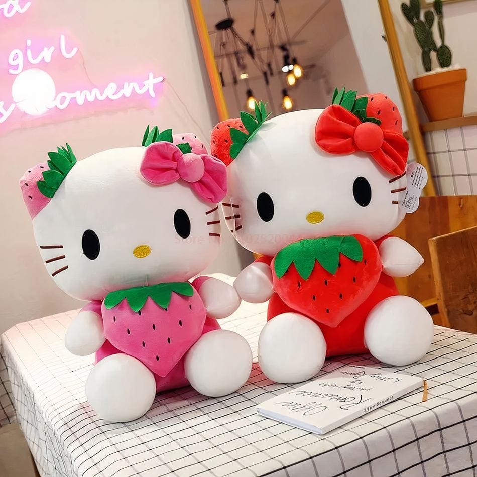 La Peluche Peluche Hello Kitty Kawaii fraise