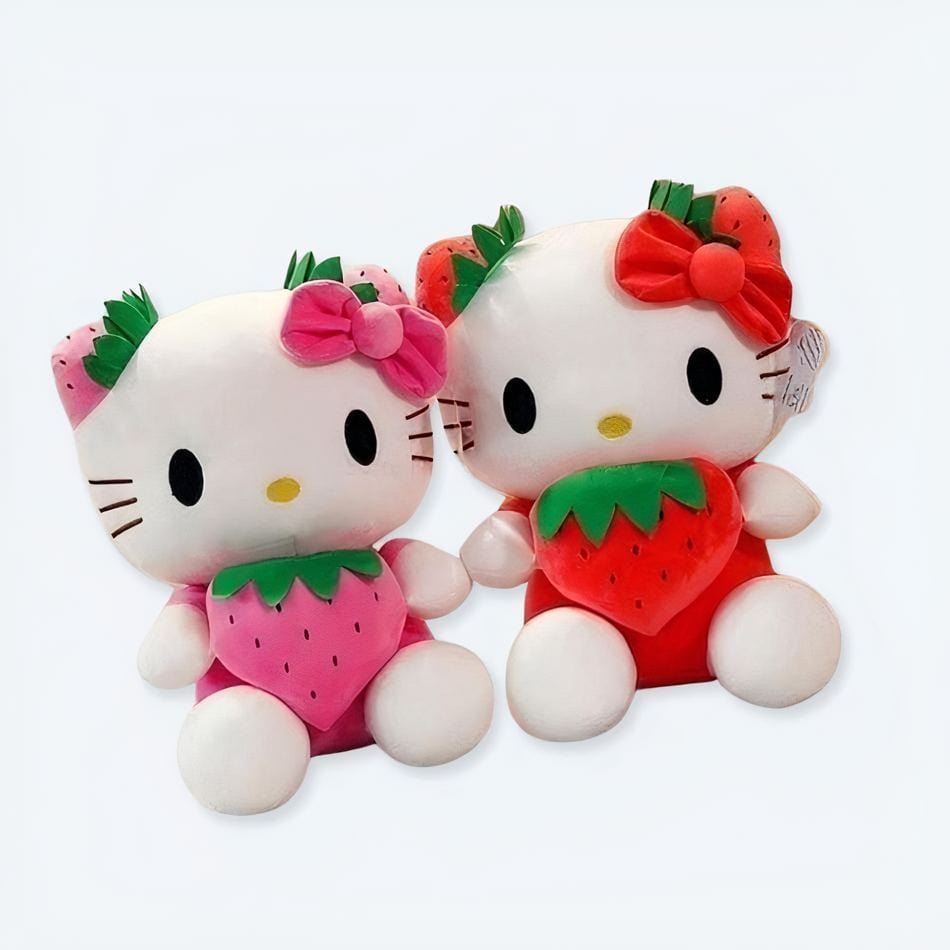 La Peluche Peluche Hello Kitty Kawaii fraise