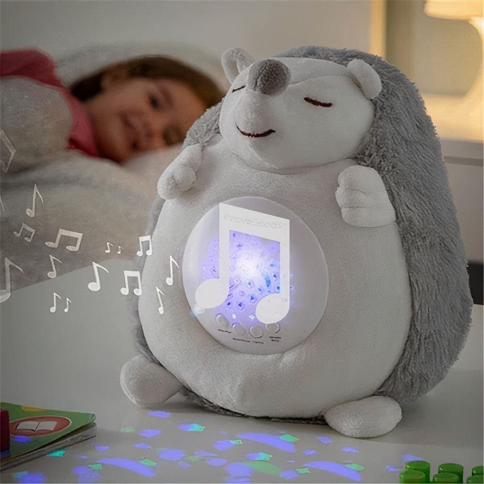 La Peluche Peluche hérisson "Bruit Blanc" ciel étoilé