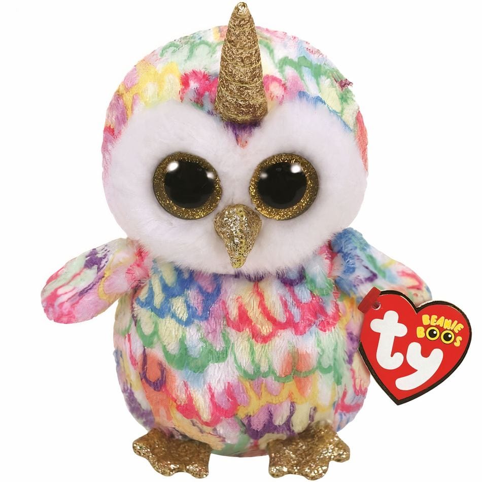 La Peluche Peluche hibou TY pastel