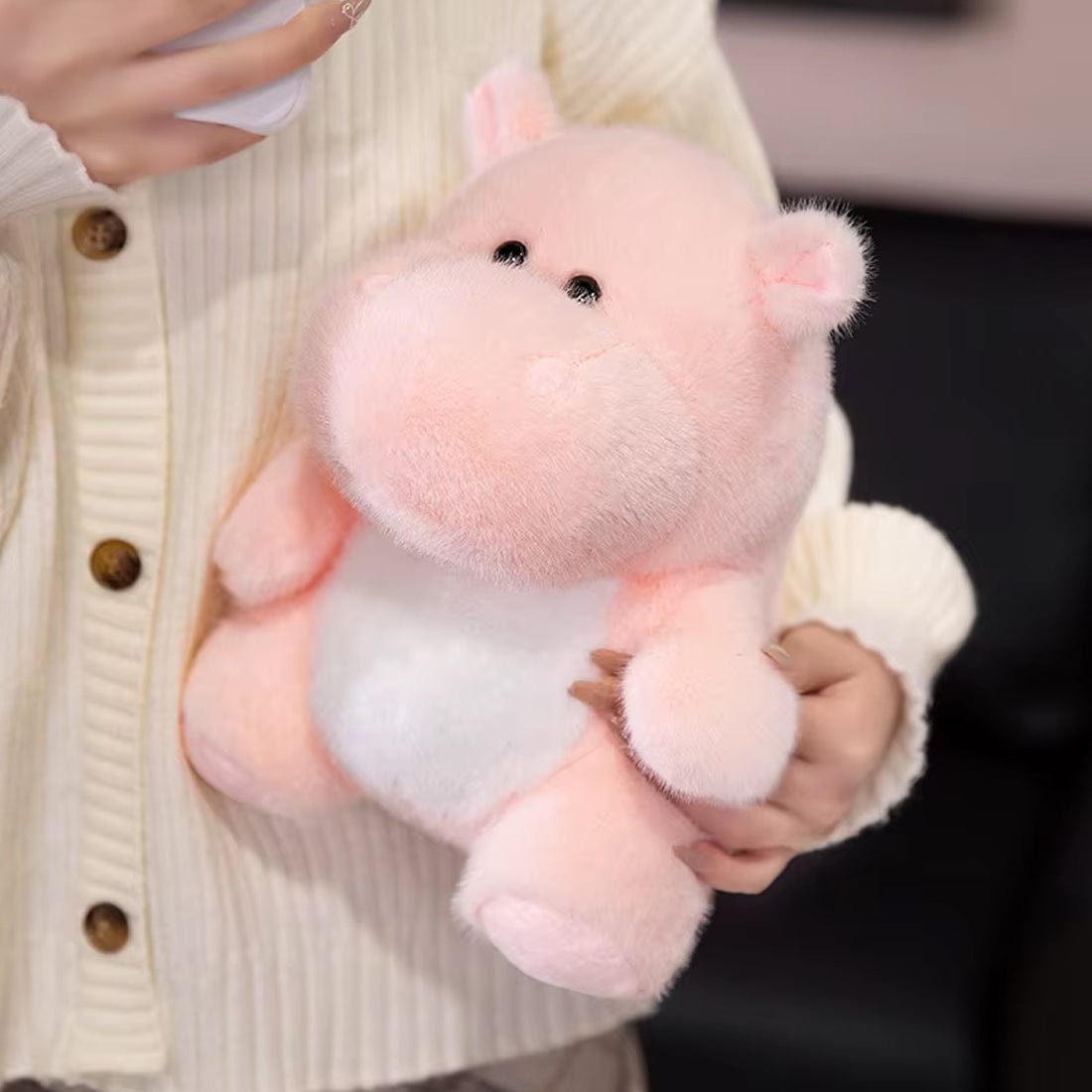 La Peluche Peluche hippopotame colorée