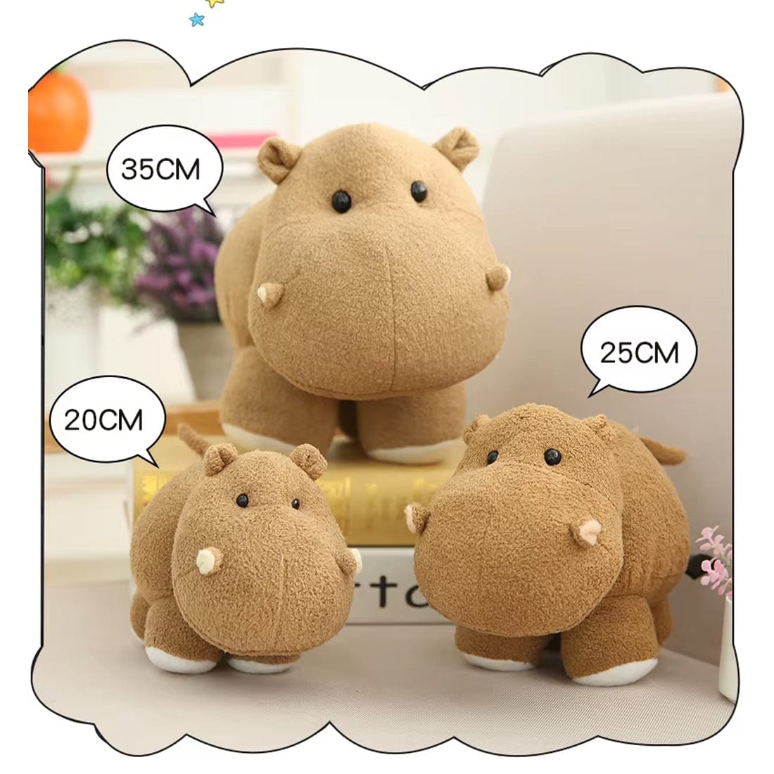 La Peluche Peluche hippopotame rondelet