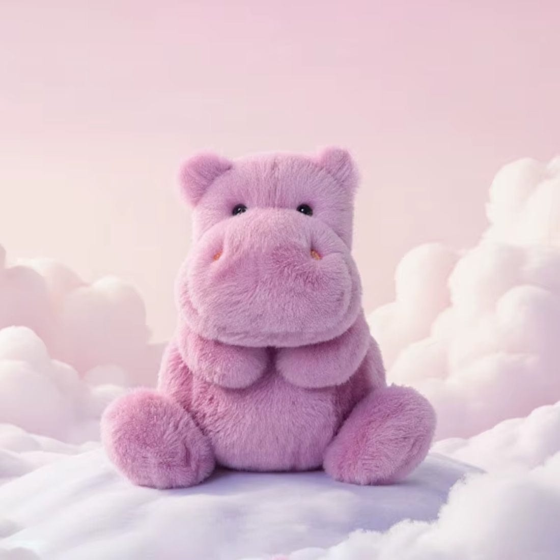 La Peluche Peluche hippopotame violet