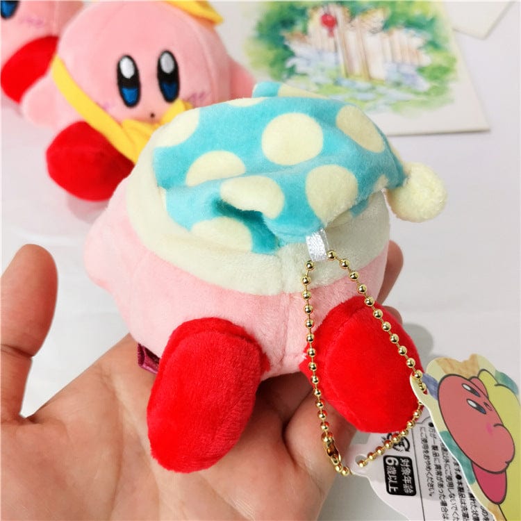 La Peluche Peluche Kirby avec bonnet de nuit bleu