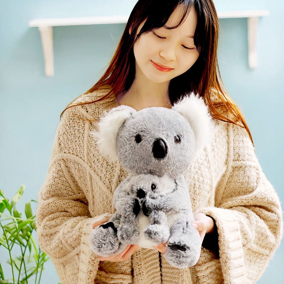 La Peluche Peluche koala et son bébé