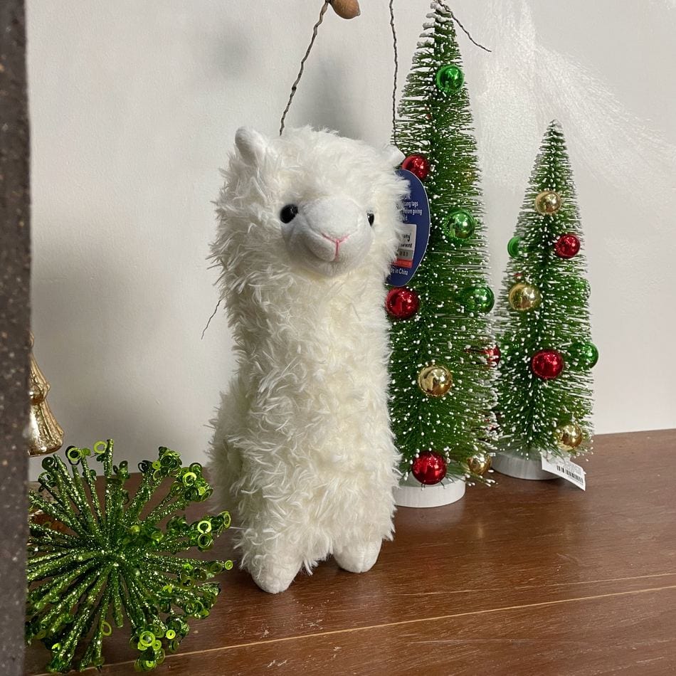 La Peluche Peluche lama alpaga blanc