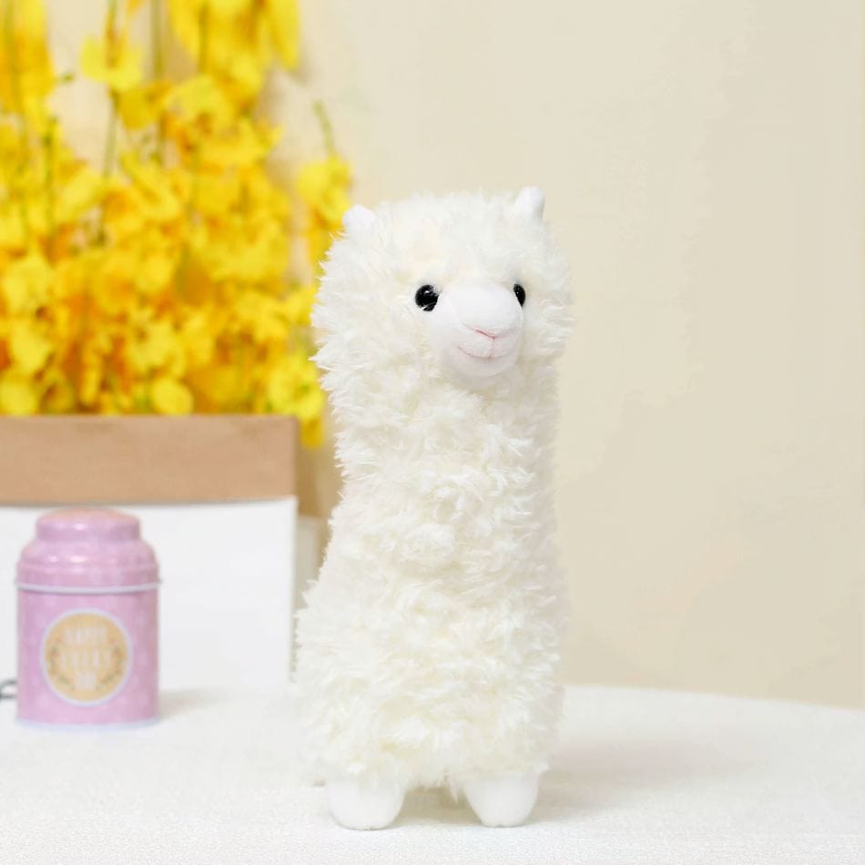 La Peluche Peluche lama alpaga blanc