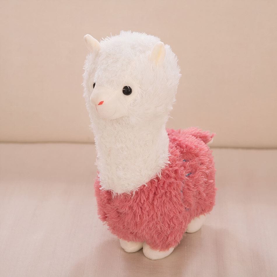 La Peluche Peluche lama alpaga rose