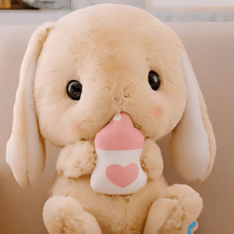 La Peluche Peluche lapin et biberon