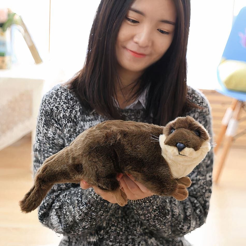 La Peluche Peluche loutre marron