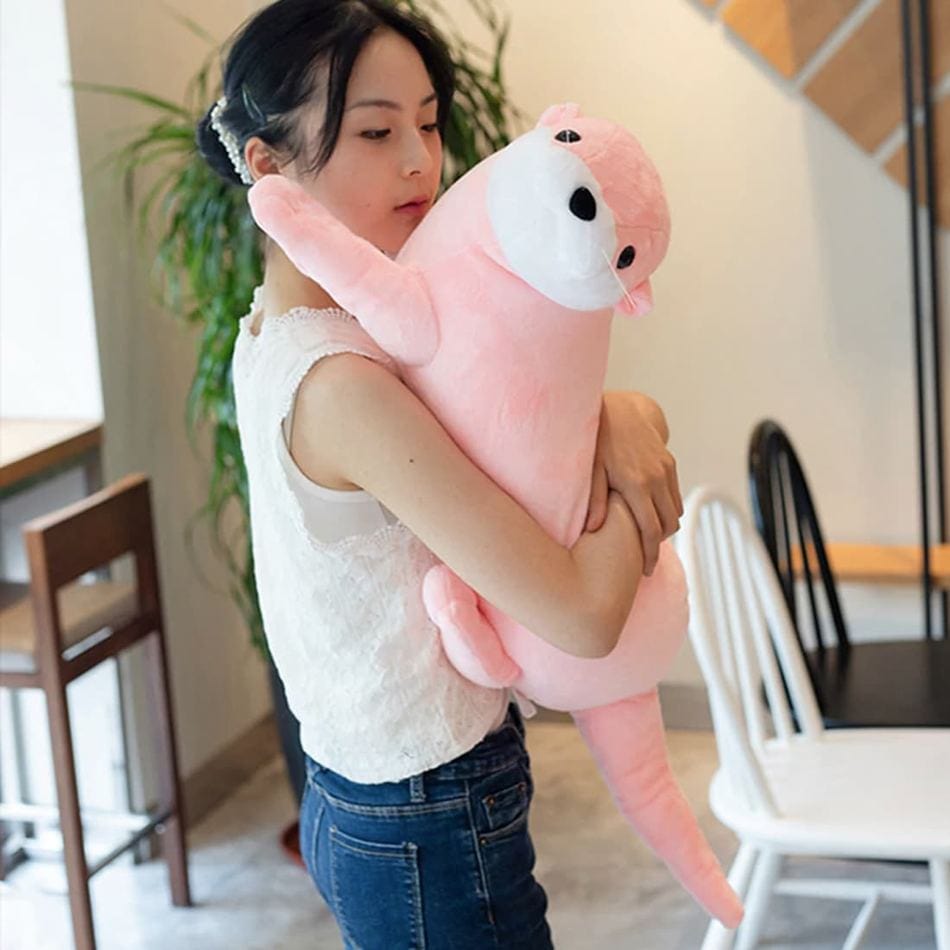 La Peluche Peluche loutre rose
