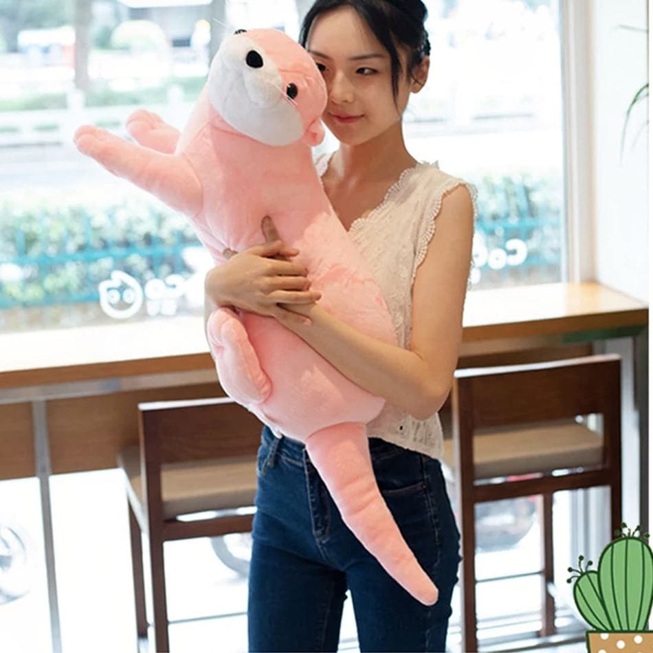 La Peluche Peluche loutre rose