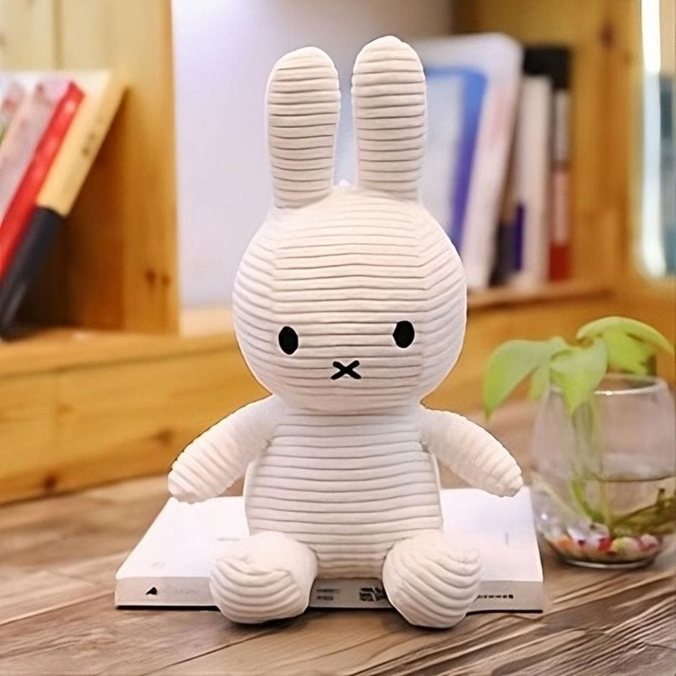 La Peluche Peluche Miffy blanc côtelé