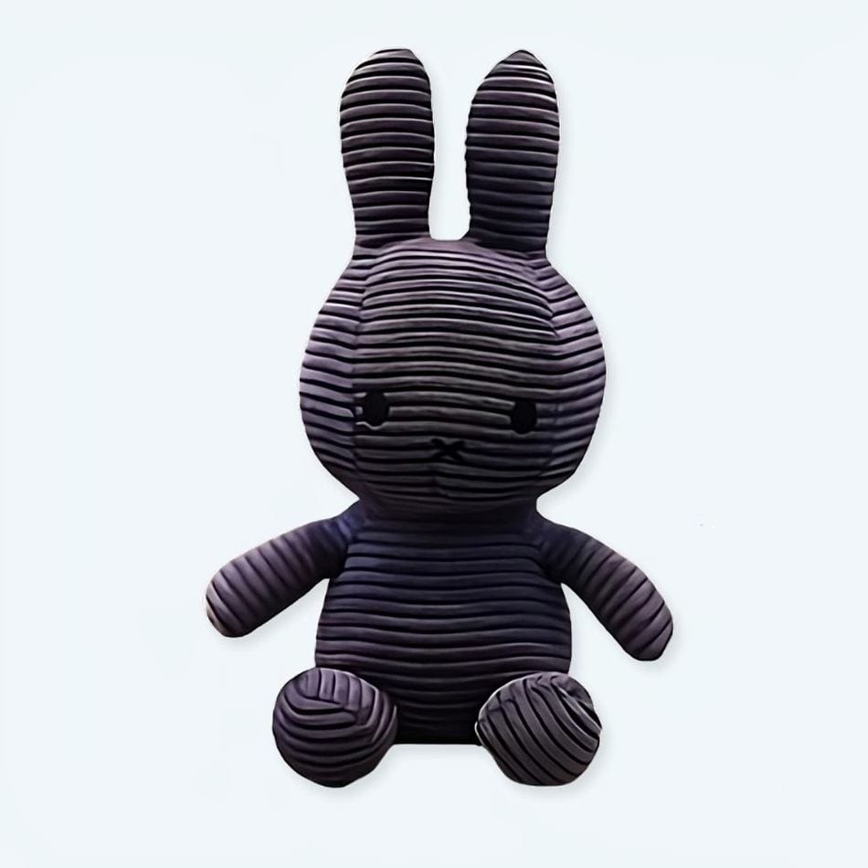 La Peluche Peluche Miffy bleu côtelé
