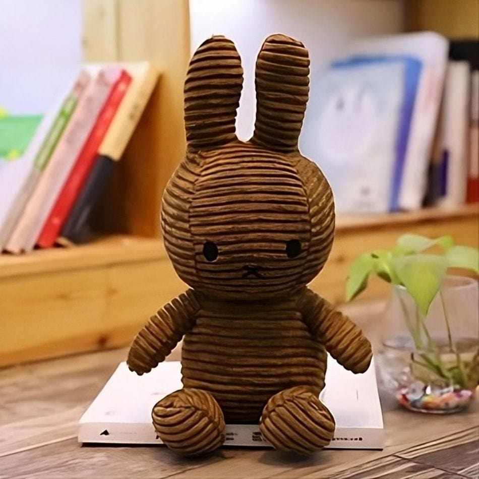 La Peluche Peluche Miffy marron côtelé