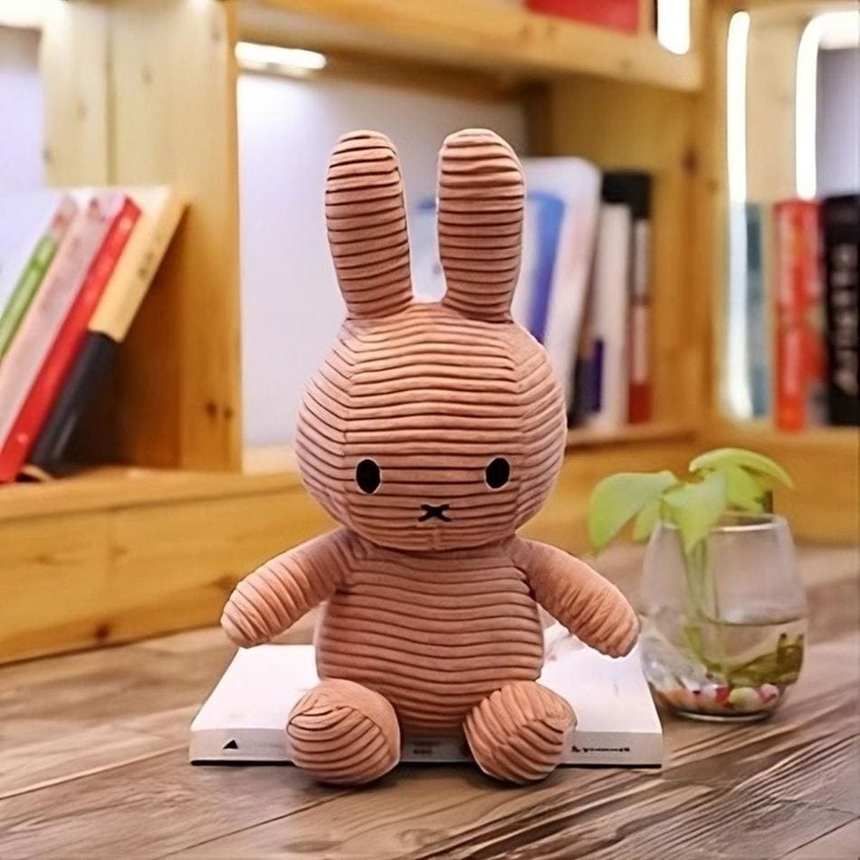 La Peluche Peluche Miffy rose côtelé