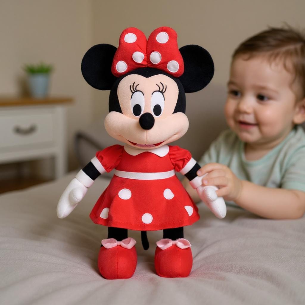 La Peluche Peluche Minnie Mouse rouge