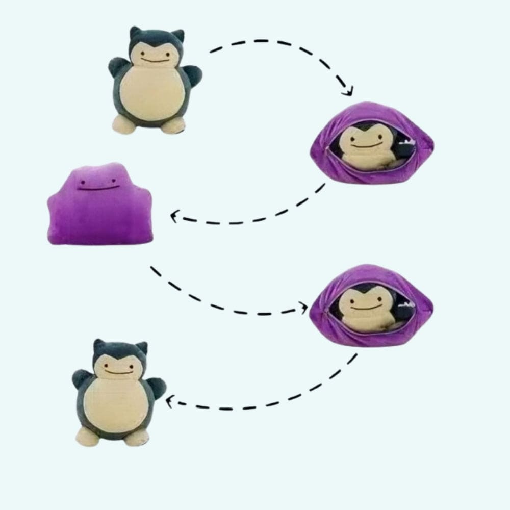 La Peluche Peluche oreiller Ronflex réversible