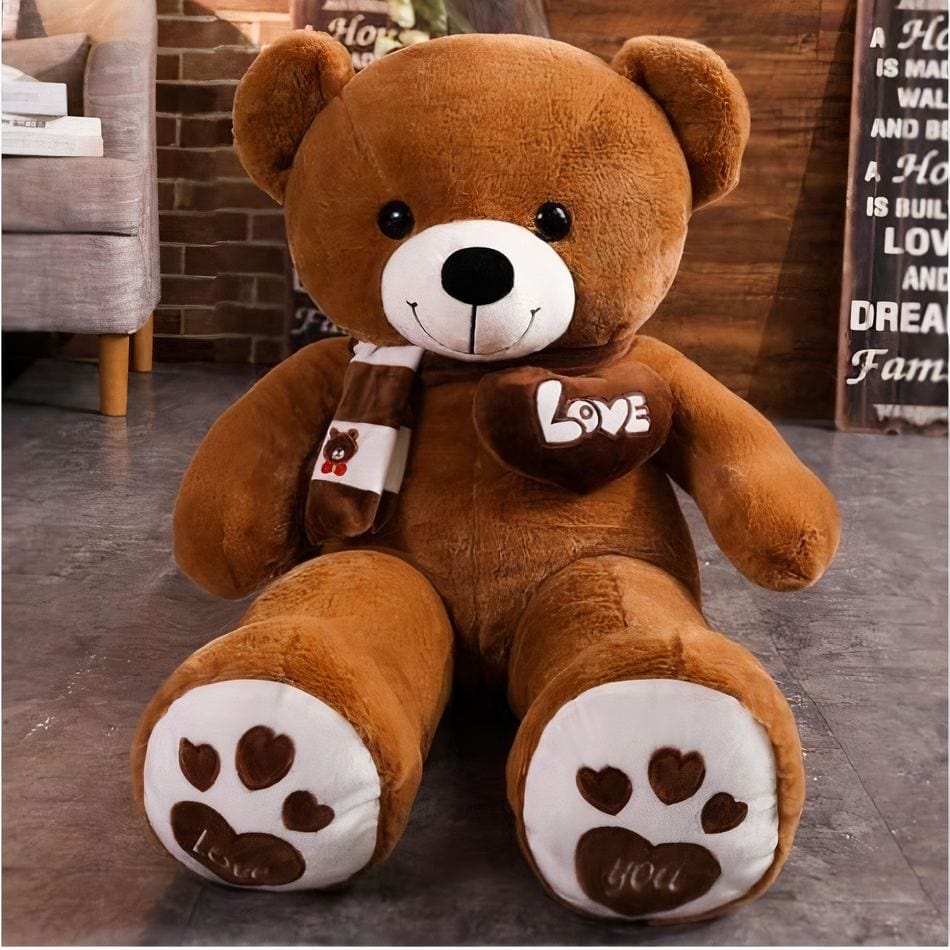 La Peluche Peluche ours géante marron