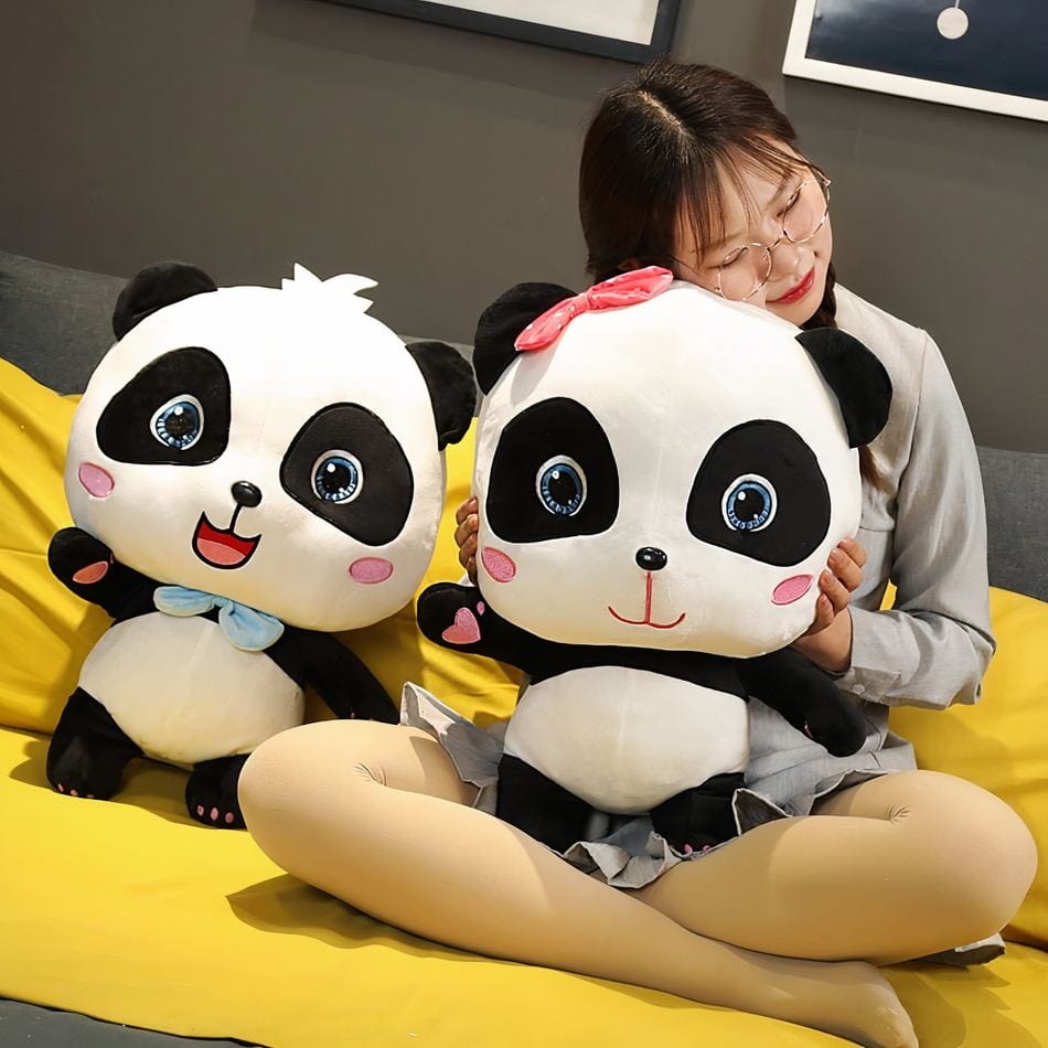 La Peluche Peluche panda Baby Bus doux