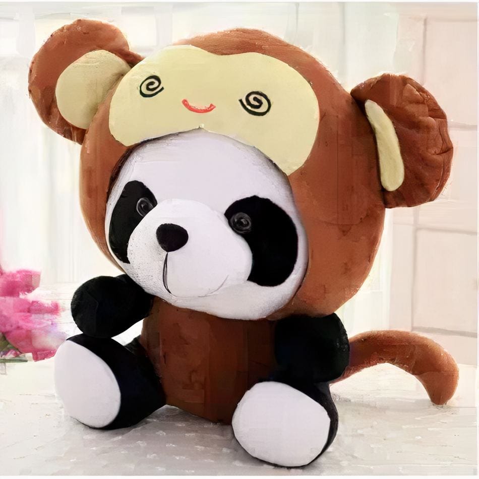 La Peluche Peluche panda en singe