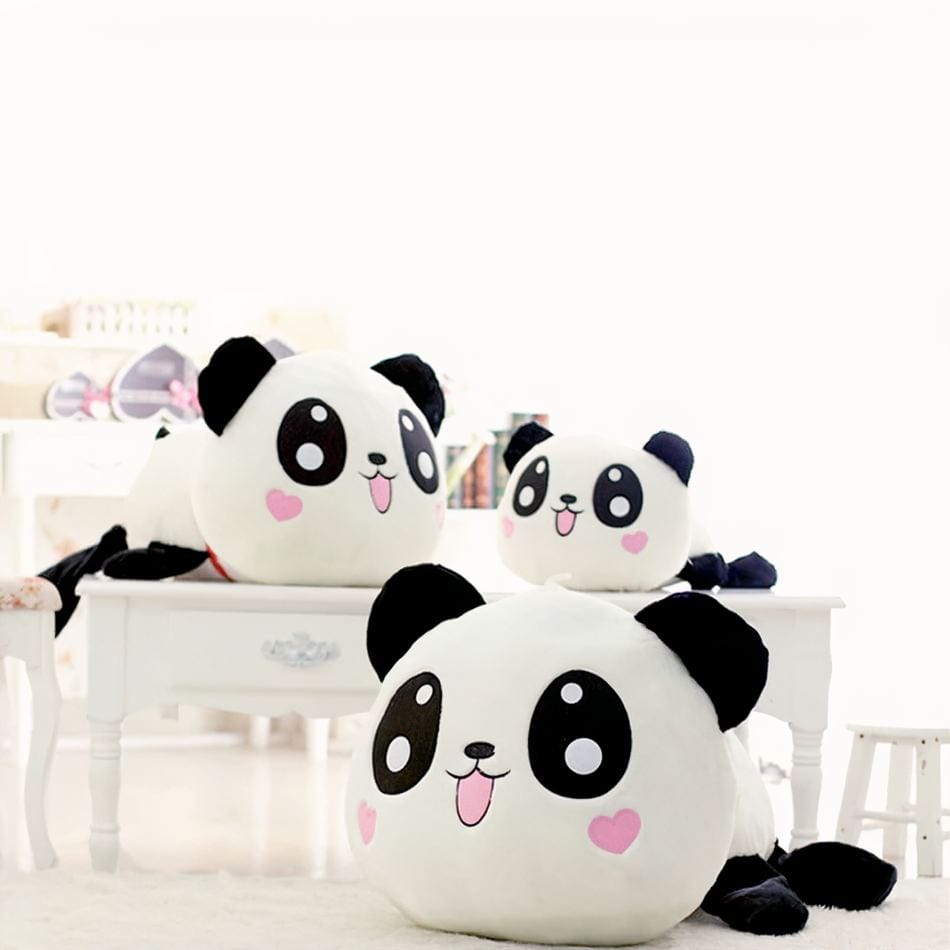 La Peluche Peluche panda oreiller heureux