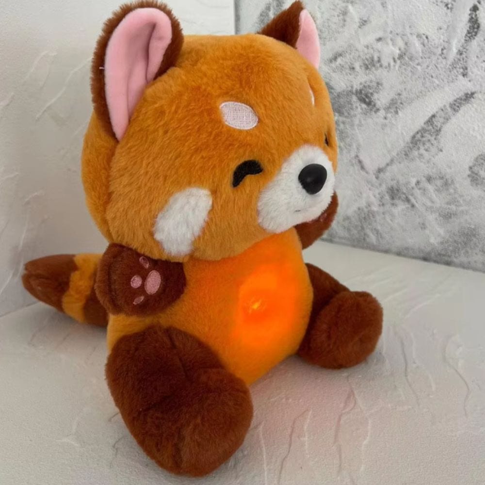 La Peluche Peluche panda roux respirante avec berceuse